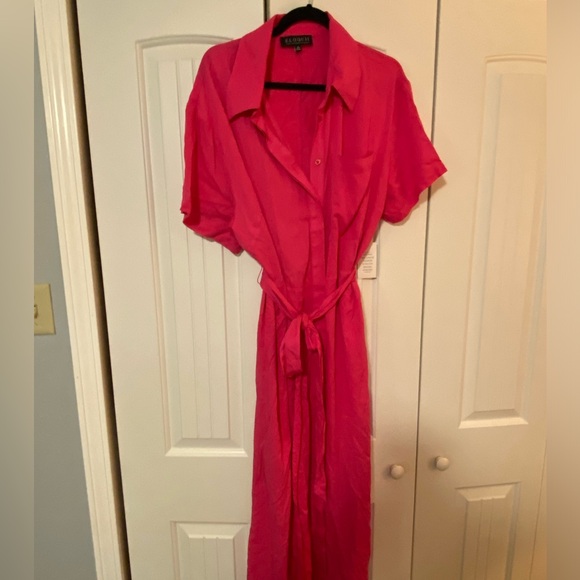NWT Eloquii Pink Maxi Dress - Picture 3 of 11